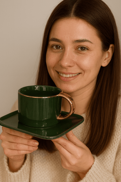 Elegant Ceramic Cup & Saucer Set