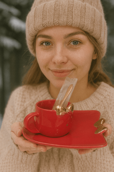 Elegant Ceramic Cup & Saucer Set