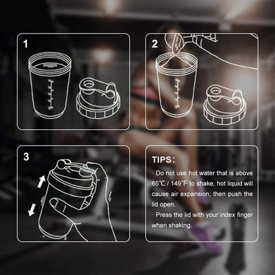 LORDEX - Body Armor Protein Shaker Bottle