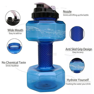 LORDEX - Dumbbell Shape Water Bottle
